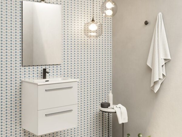 Conjunto mueble de baño fondo reducido y 2 cajones STREET 2 de Royo