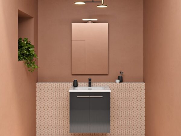 Conjunto mueble de baño fondo reducido y 2 puertas STREET 3 de Royo