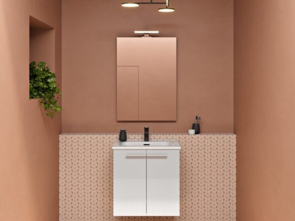 Conjunto mueble de baño fondo reducido y 2 puertas STREET 1 de Royo