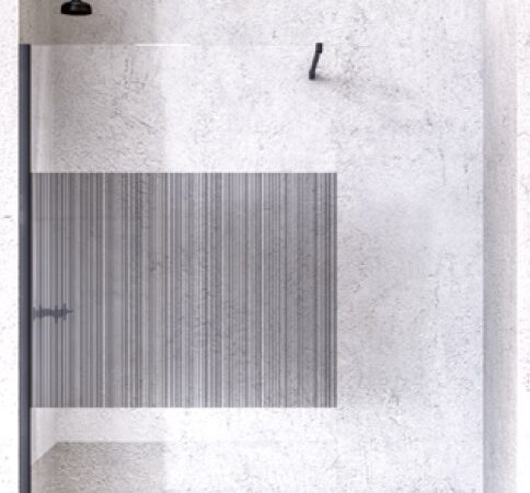 Mampara de ducha MINDANAO Decorado Noir Black Collection de Doccia