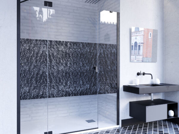 Mampara de ducha KOBE Black Collection de Doccia