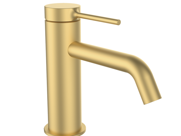 Grifo lavabo TIME male oro cepillado de GRB mixers
