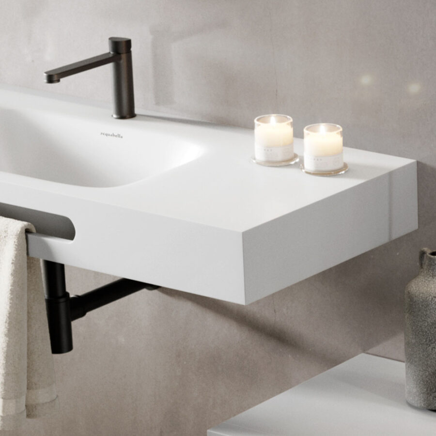 Encimera con toallero MOIWA de Acquabella - Imagen 6