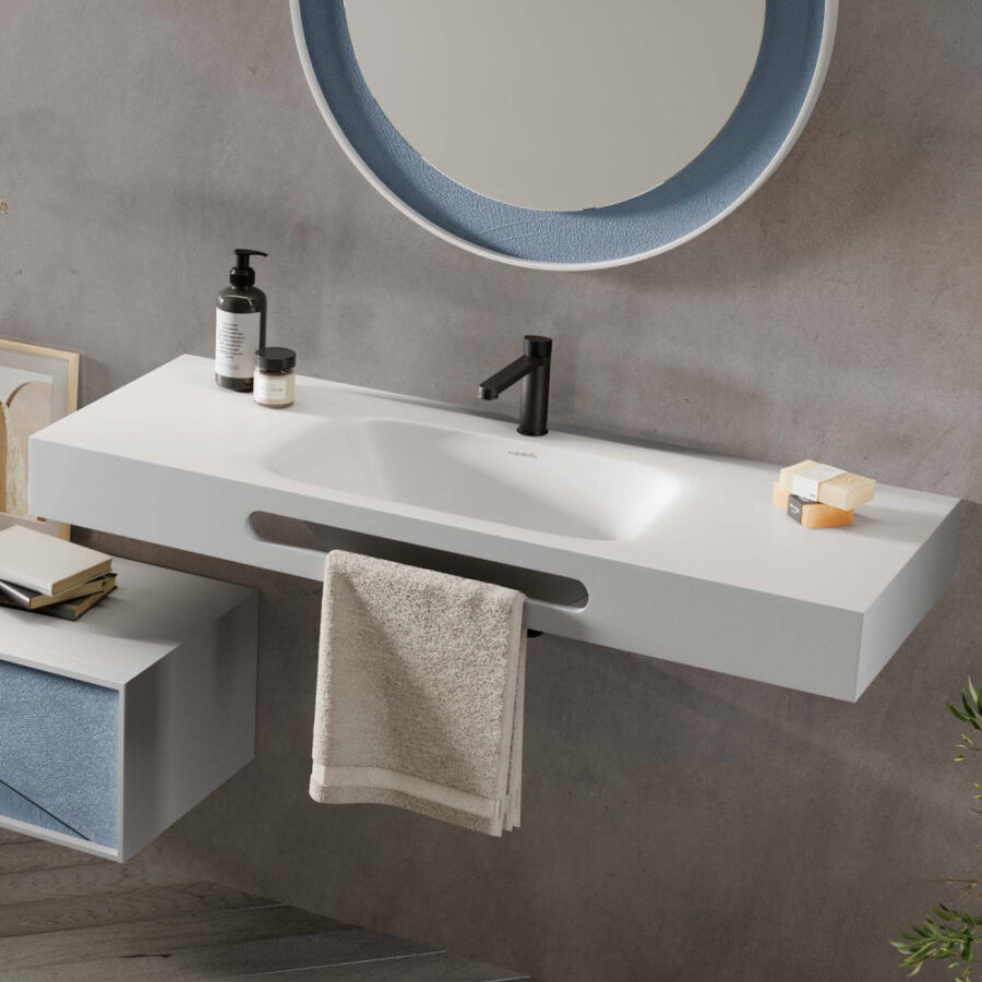 Encimera con toallero MOIWA de Acquabella - Imagen 5