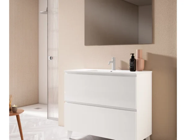 Conjunto mueble con patas 2 cajones GRANADA de Visobath
