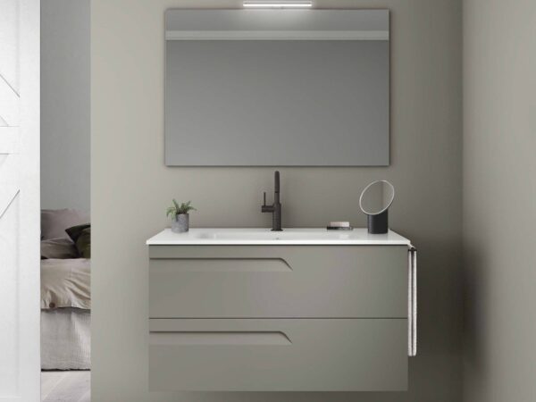 Conjunto mueble de baño fondo reducido 2 cajones VITALE 4 Royo