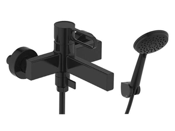 Monomando bañera negro serie DIOR de Gme