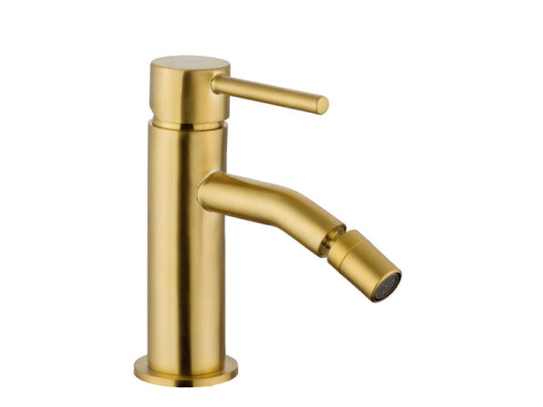 Grifo de bidé SIRIO oro cepillado de Gme