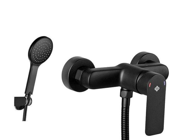 Monomando ducha negro serie CASSIO de Gme