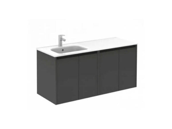 Conjunto mueble de baño lavabo desplazado 4 puertas SANSA Royo