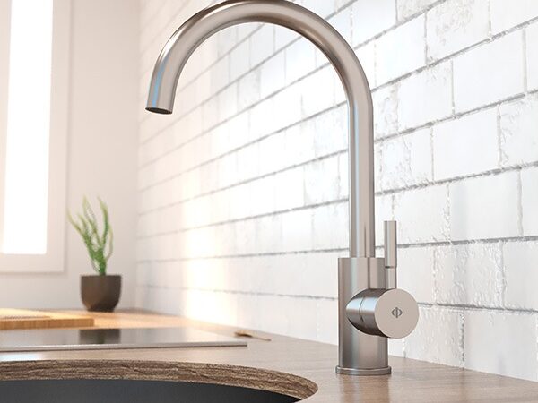 Grifo de cocina ROUND acero de Gme