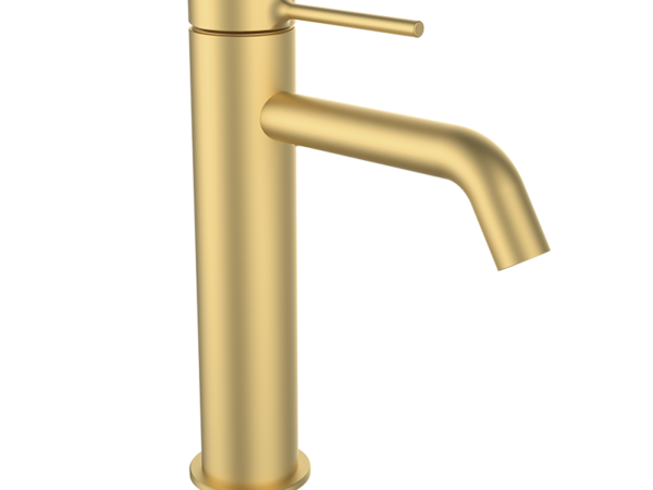 Grifo lavabo TIME male xl oro cepillado de GRB mixers