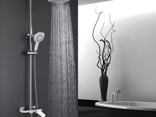 Conjunto ducha CASSIO blanco/cromo de Gme