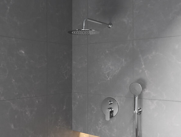 Monomando empotrable ducha ROUND cromo de Gme