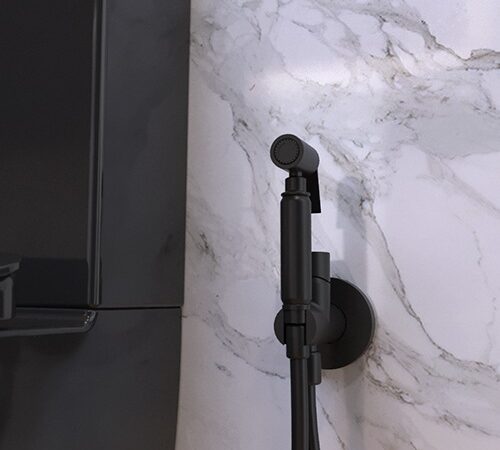 Monomando empotrable bidé negro de Gme