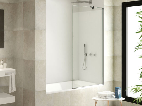 Mampara bañera panel fijo HOTEL de Becrisa