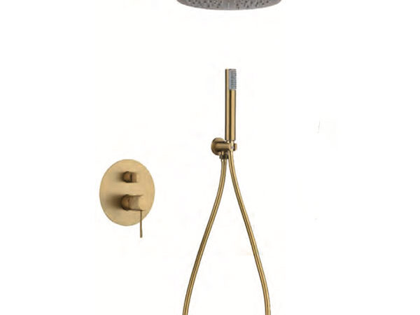 Grifo ducha empotrado oro cepillado LINE de Imex