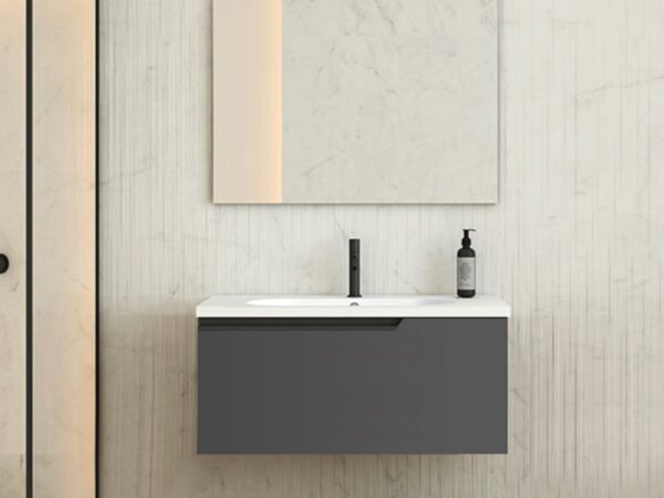 Conjunto mueble ELEVEN y lavabo FLAT de Visobath