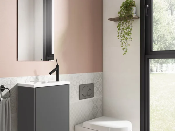 Pack mueble con lavabo y espejo LOFT 2 de Visobath