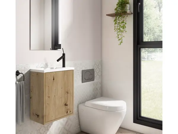 Pack mueble con lavabo y espejo LOFT de Visobath