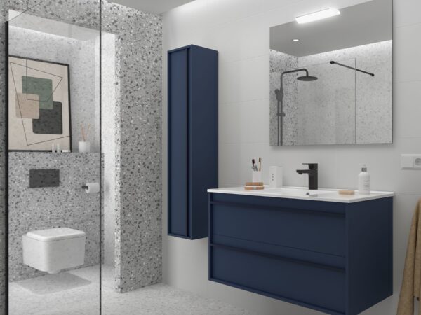 Conjunto mueble de baño de 2 cajones 100 cm ATTILA 5 Salgar