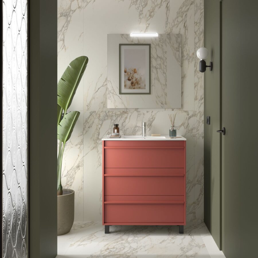 Conjunto mueble de baño de 3 cajones 100 cm ATTILA Salgar - Imagen 5