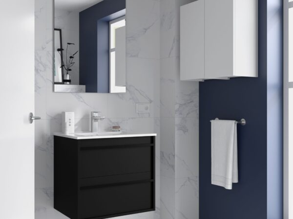 Conjunto mueble de baño de 2 cajones 60 cm ATTILA 2 Salgar