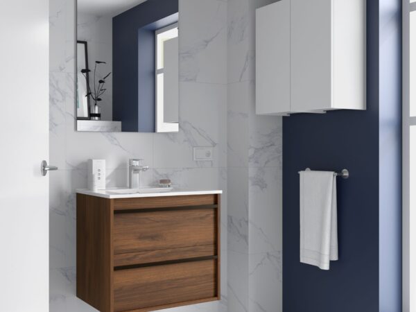 Conjunto mueble de baño de 2 cajones 60 cm ATTILA 7 Salgar