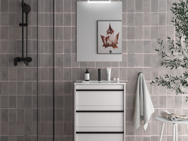 Conjunto mueble de baño de 3 cajones 60 cm ATTILA 2 Salgar