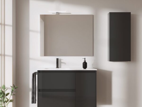 Conjunto mueble de baño lavabo desplazado 2 cajones y 1 puerta SANSA Royo