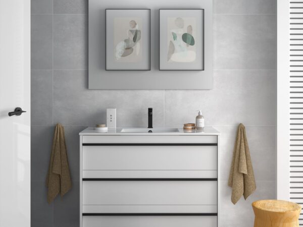 Conjunto mueble de baño de 3 cajones 100 cm ATTILA 2 Salgar
