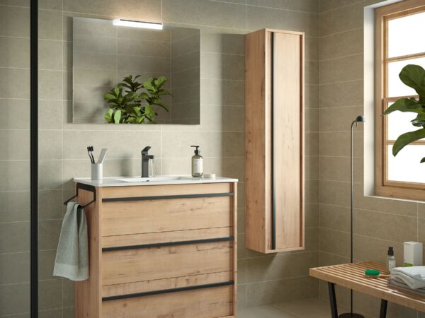 Conjunto mueble de baño de 3 cajones 80 cm ATTILA Salgar