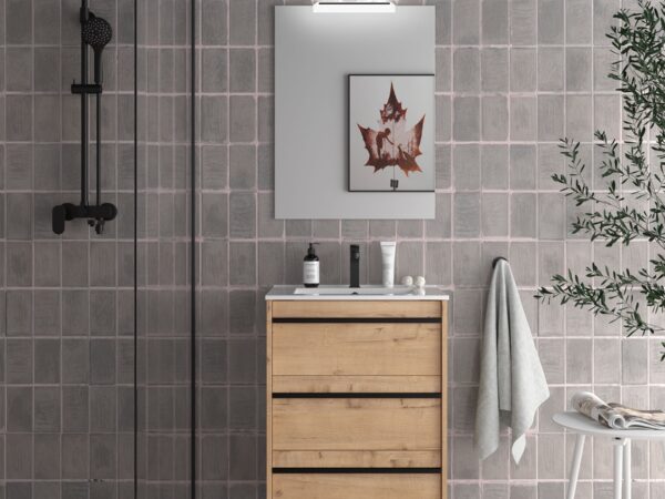 Conjunto mueble de baño de 3 cajones 60 cm ATTILA Salgar