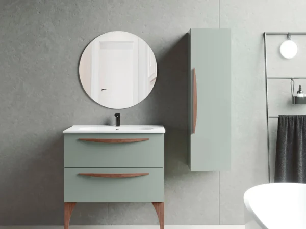Conjunto mueble con patas ARCO de Visobath y lavabo Ada