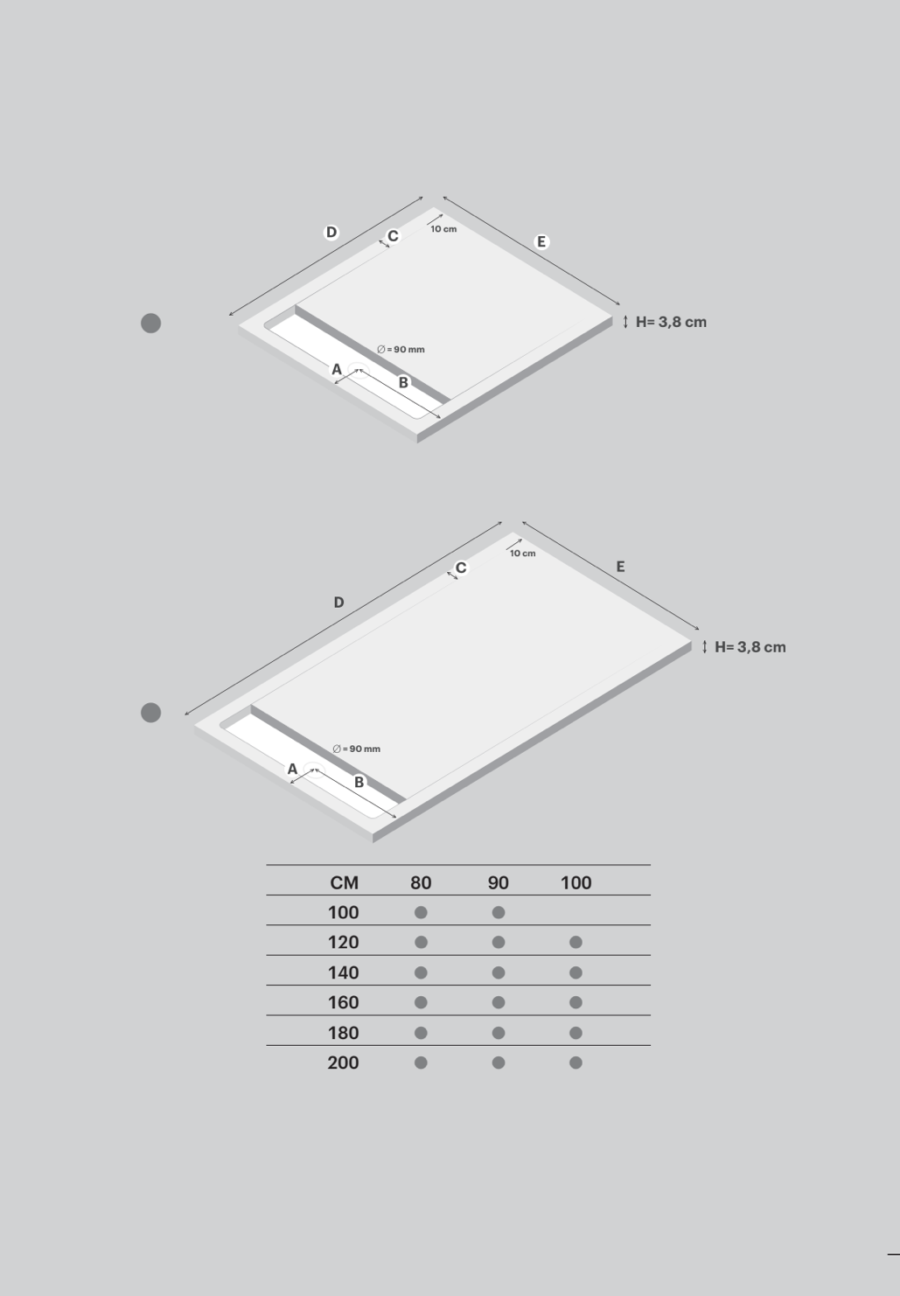 Plato de ducha nanocoating STROMBOLI de Doccia - Imagen 9