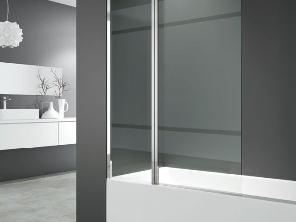 Mampara de bañera fijo+abatible OPEN Frost Plus de Gme