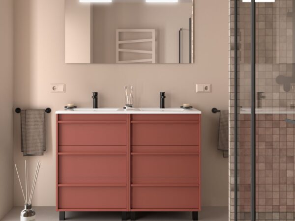 Conjunto mueble de baño 120 cm 6 cajones ATTILA 6 Salgar