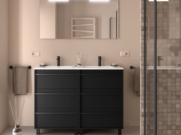 Conjunto mueble de baño 120 cm 6 cajones ATTILA 3 Salgar