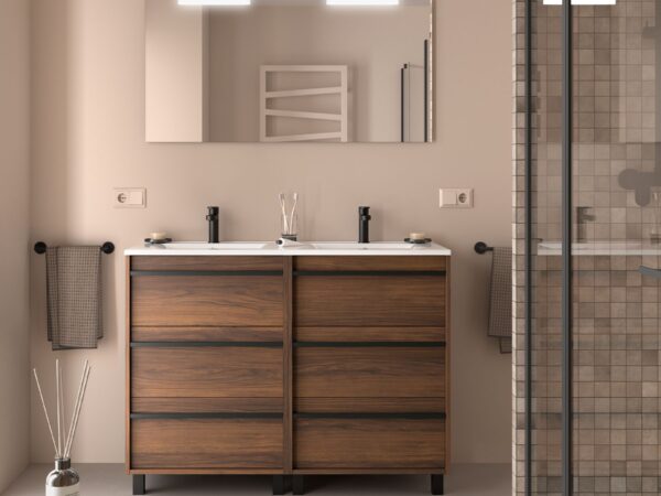 Conjunto mueble de baño 120 cm 6 cajones ATTILA 7 Salgar
