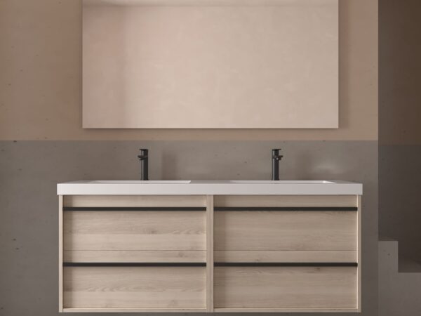 Conjunto mueble de baño 140 cm 4 cajones ATTILA 1 Salgar