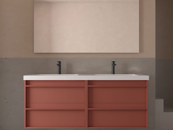 Conjunto mueble de baño 140 cm 4 cajones ATTILA 6 Salgar