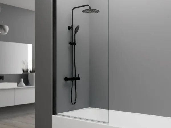 Mampara de bañera abatible OPEN Black de Gme