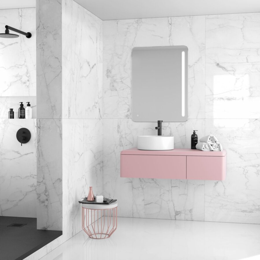 Conjunto mueble baño BOSHI y lavabo CIRCUS de Nuovvo