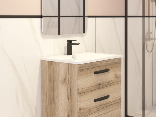 Conjunto mueble de baño TAIN cognac Disbain