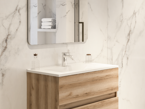 Conjunto mueble de baño ALPES cognac Disbain