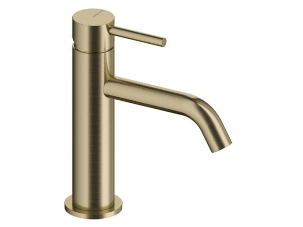 Grifo lavabo LOOP oro cepillado de Sanycces