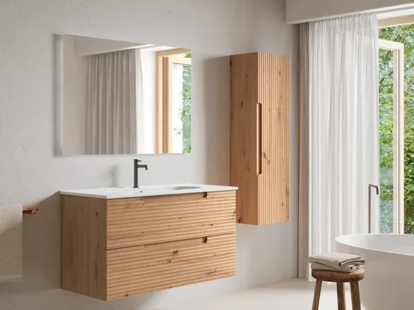 Conjunto mueble KYOTO 1 de Visobath y lavabo Flat