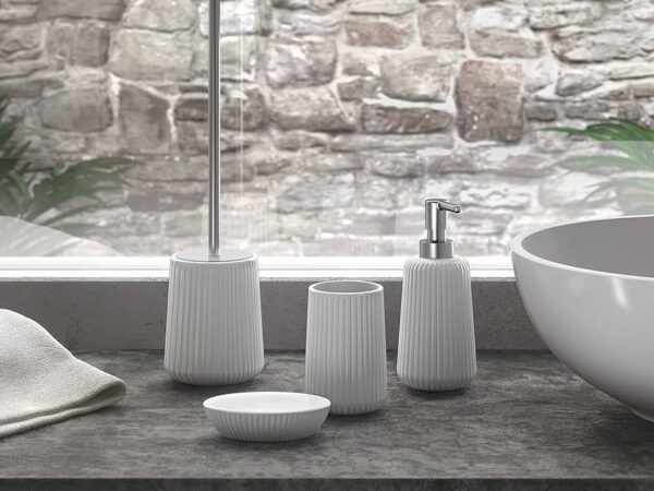 Set accesorios baño serie MARIKA blanco de Gedy