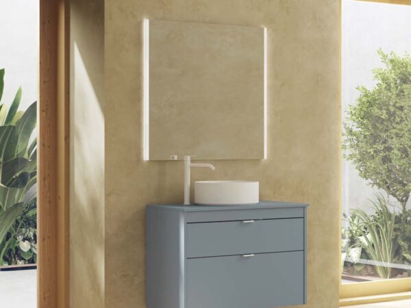 Conjunto mueble para lavabo sobre encimera LOGIKA de Royo