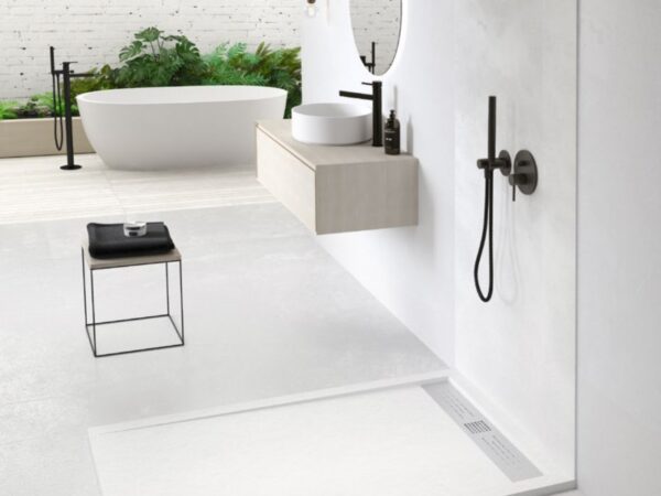 Plato ducha resina y carga mineral STONE de Nuovvo